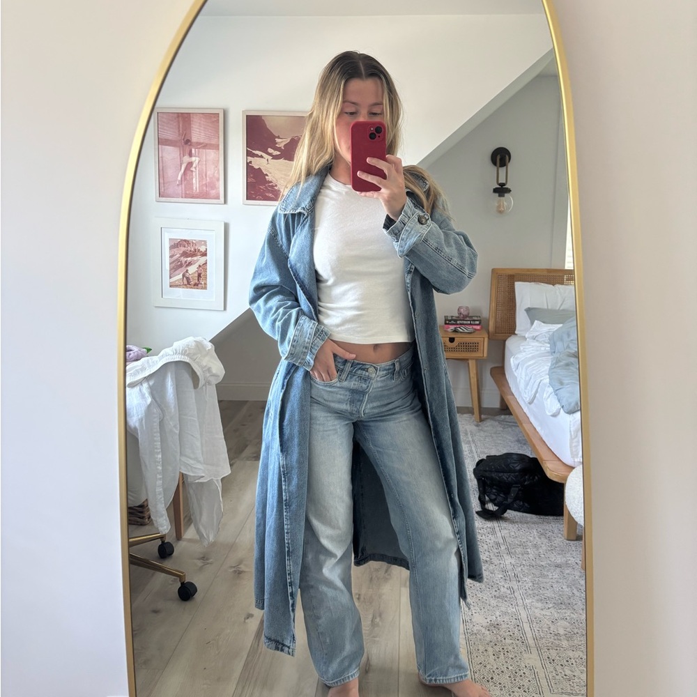 Pull&Bear Denim Trench Coat